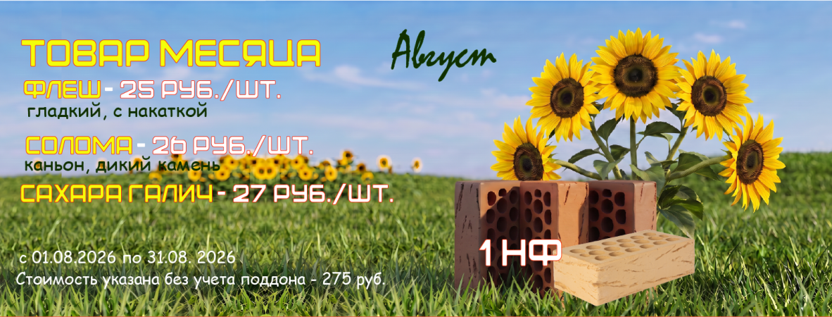 товар месяца август